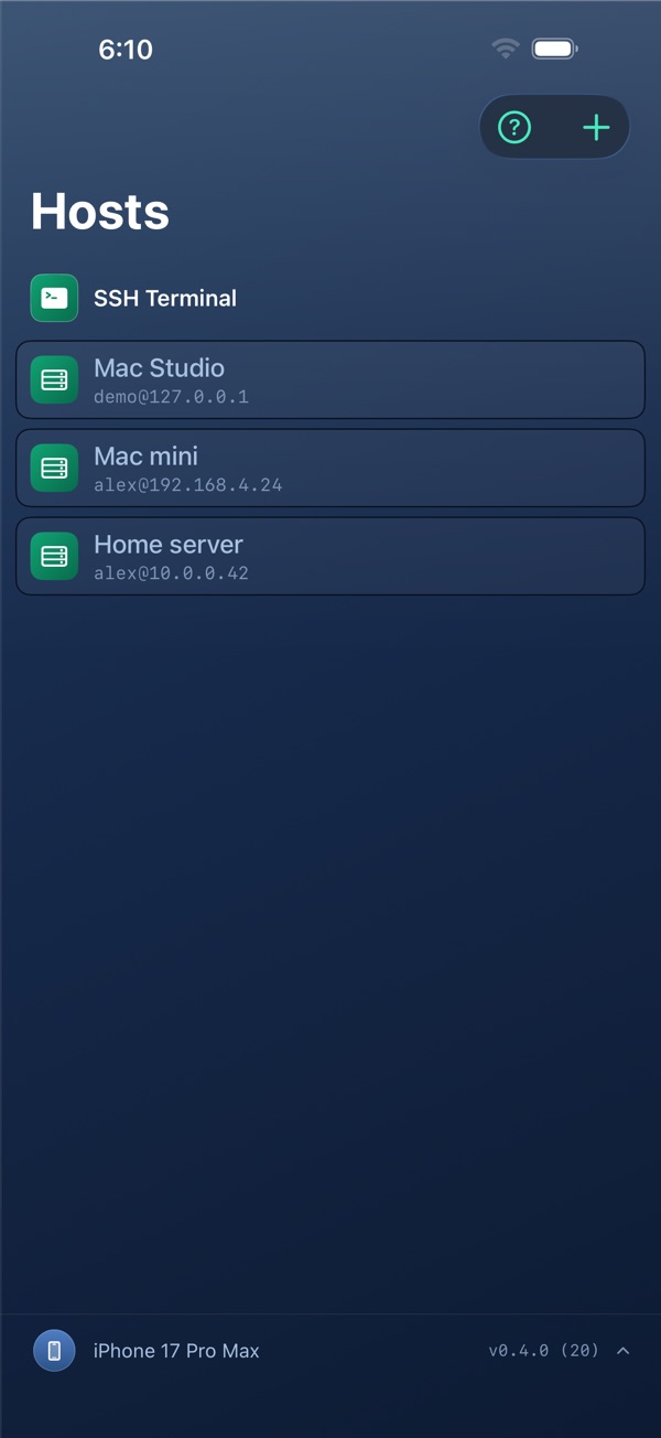 SSH Terminal & SFTP screenshot