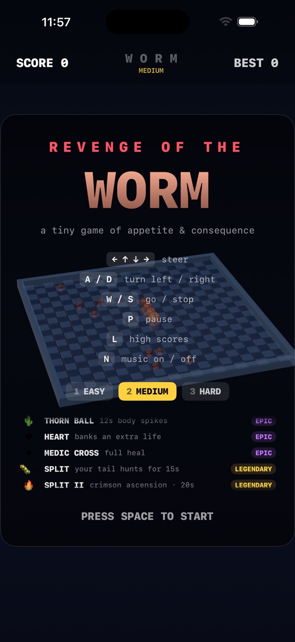 Revenge of the Worm screenshot
