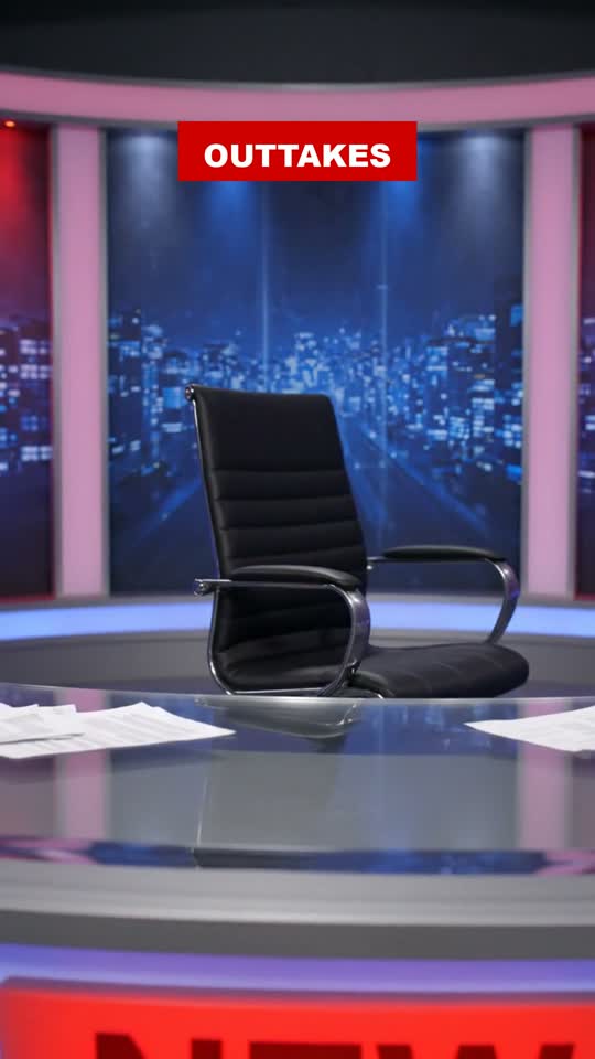 An empty, still-spinning anchor chair